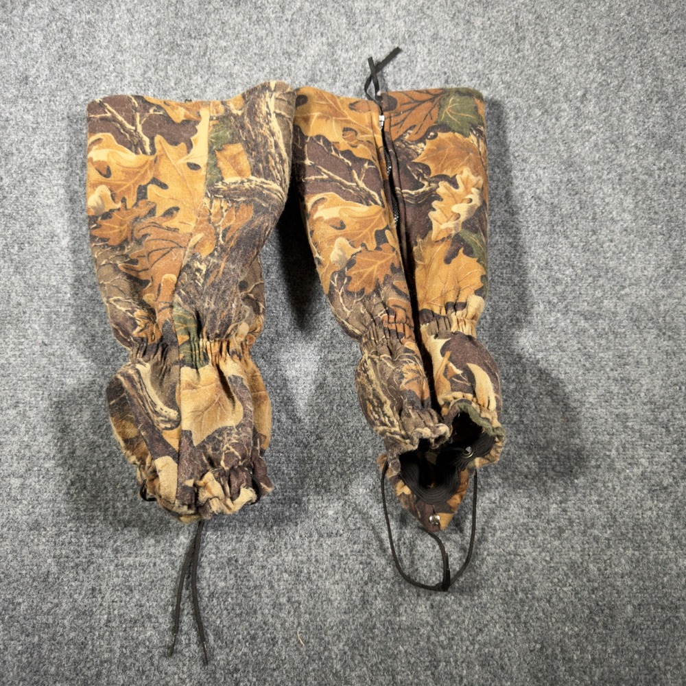 Vintage Fieldline Camo Leg Gaiters 18" OS Camouflage Waterproof Hunting